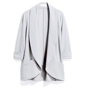 Stitch Fix grey tunic blazer